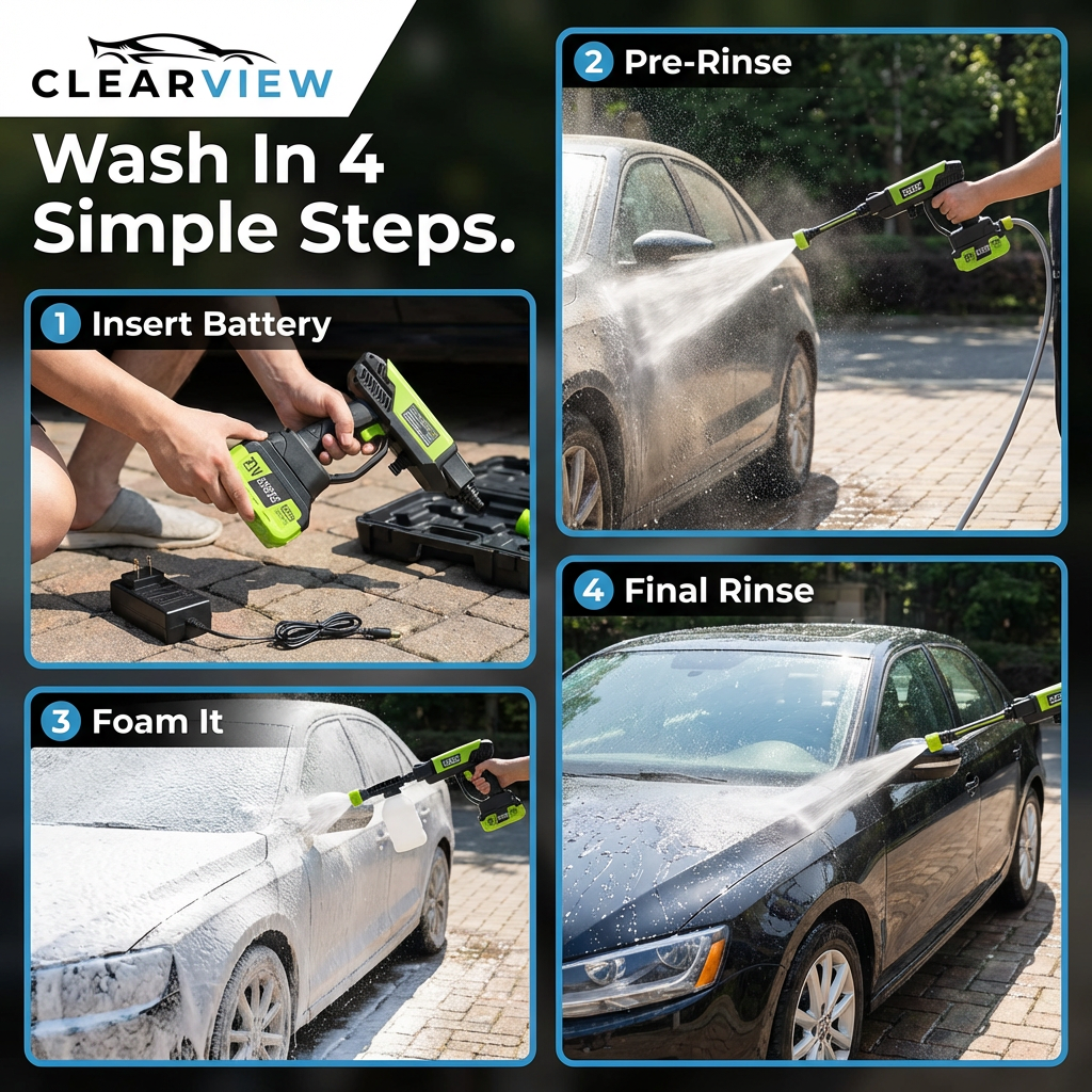 ClearView HydroJet™ Cordless Power Cleaning Kit