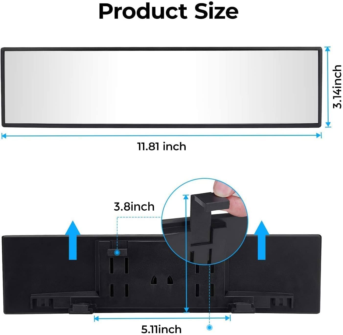 ClearView 360 Wide-Angle Rearview Mirror