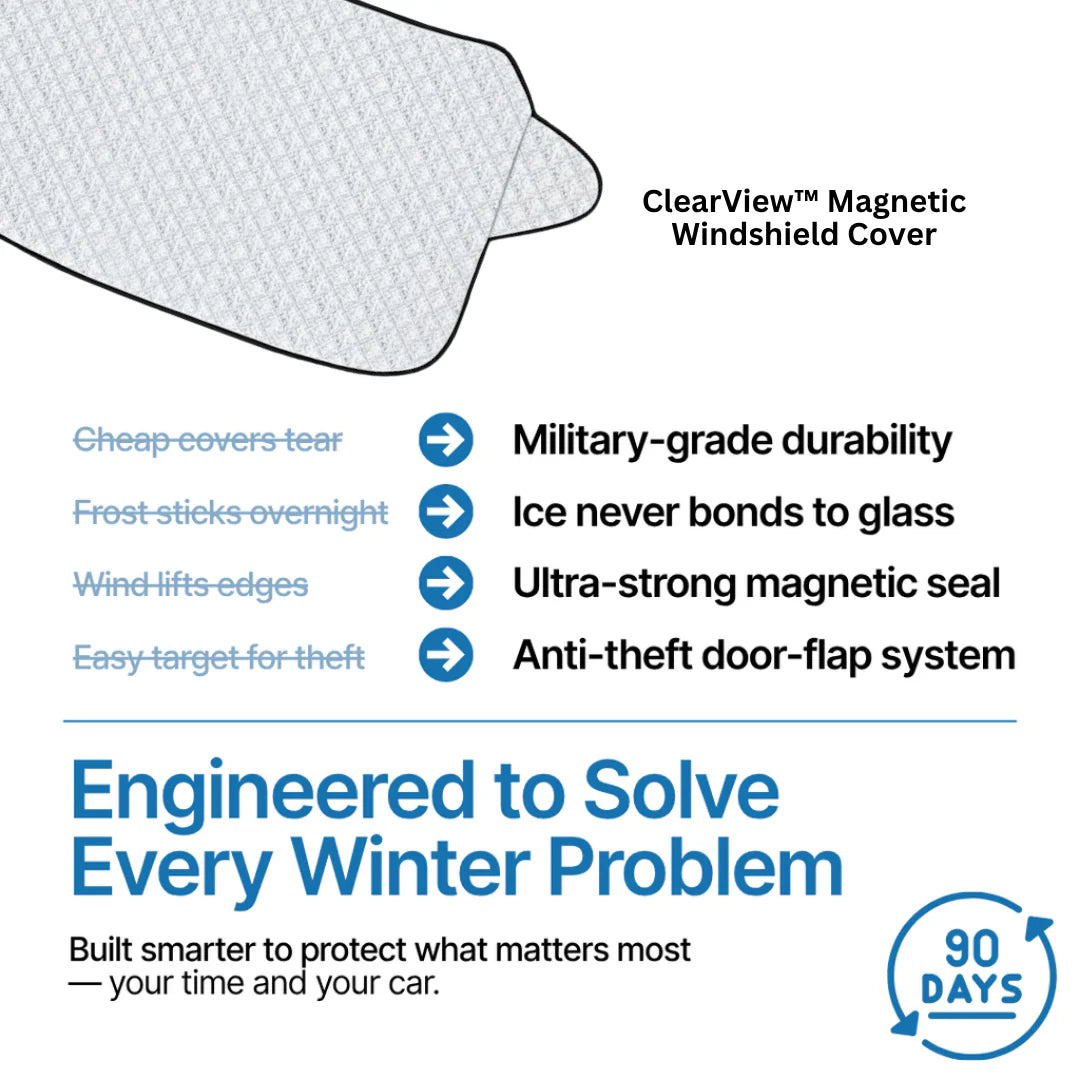 ClearView™ Anti-Theft Magnetic Windshield Cover