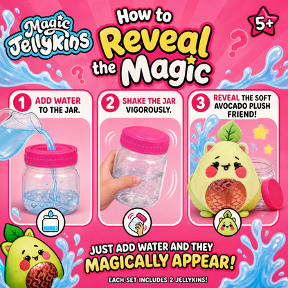 Magic Jellykins™ - Surprise Water-Reveal Squishy Plush Characters