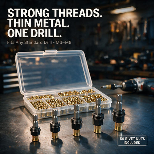 ThreadDriver™ Rivet Nut Drill Adapter Kit